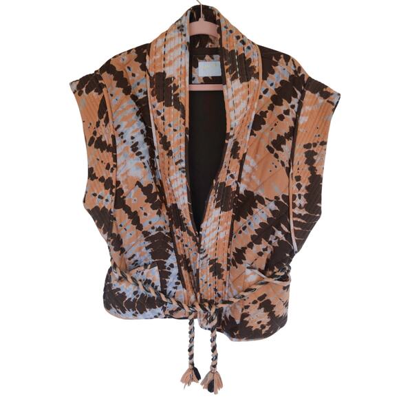 Free People Llani Tie Dye Vest Size Small - Picture 3 of 8